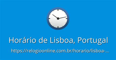 hora em lisboa portugal